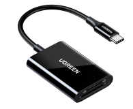 UGREEN Czytnik kart USB-C 2w1 CM265 czarny - 1501453 - zdjęcie 1